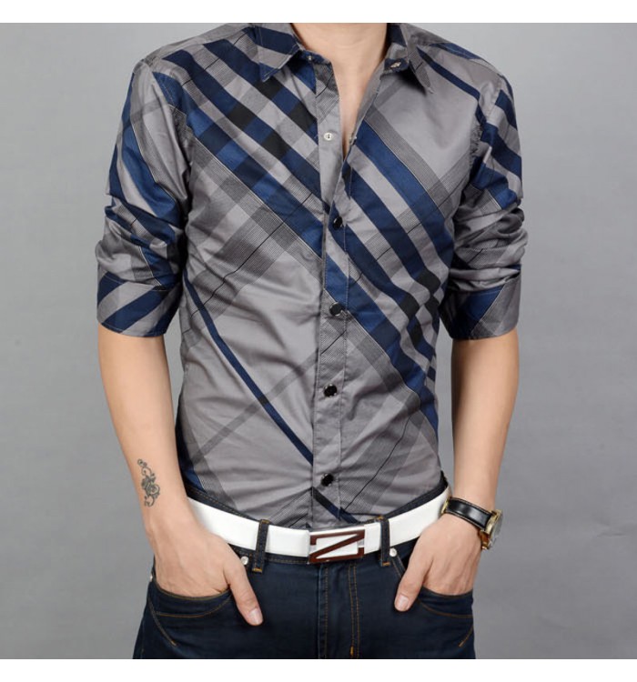 Fitted botton-down shirt